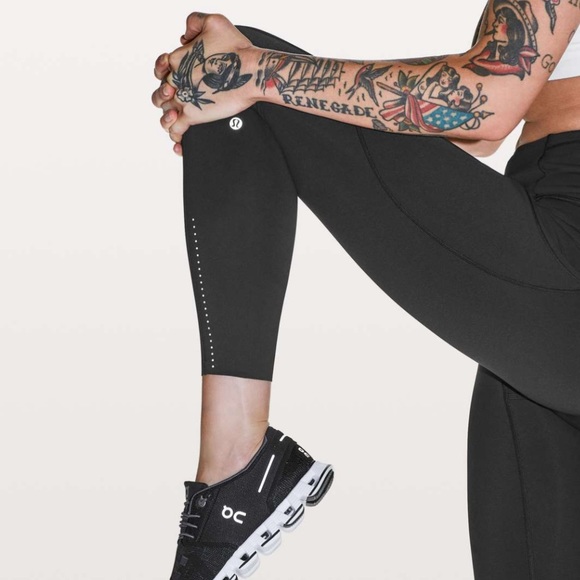 NWT Lululemon Fast & Free 7/8 Tight II *Nulux 25" - Black - Picture 6 of 8